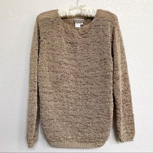 Coldwater Creek Tan Sweater - Size L